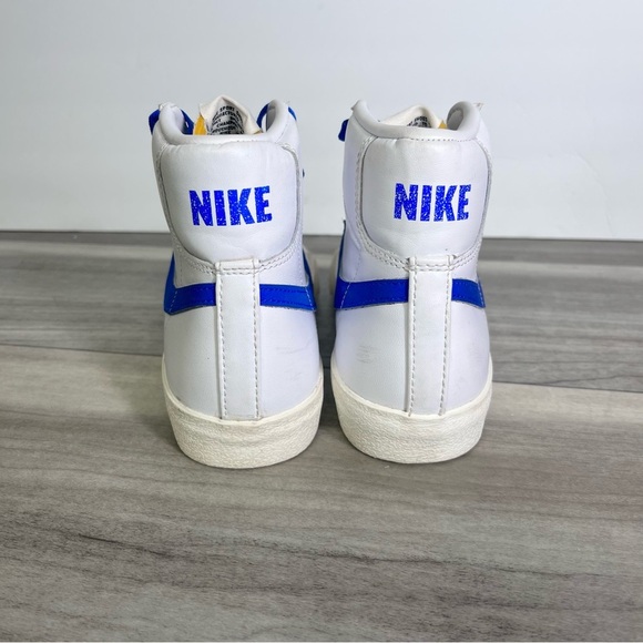 Nike Blazer Mid ‘77 Shoes Sneakers Womens 7 White Blue Casual Cool Hip Comfy - Picture 5 of 7